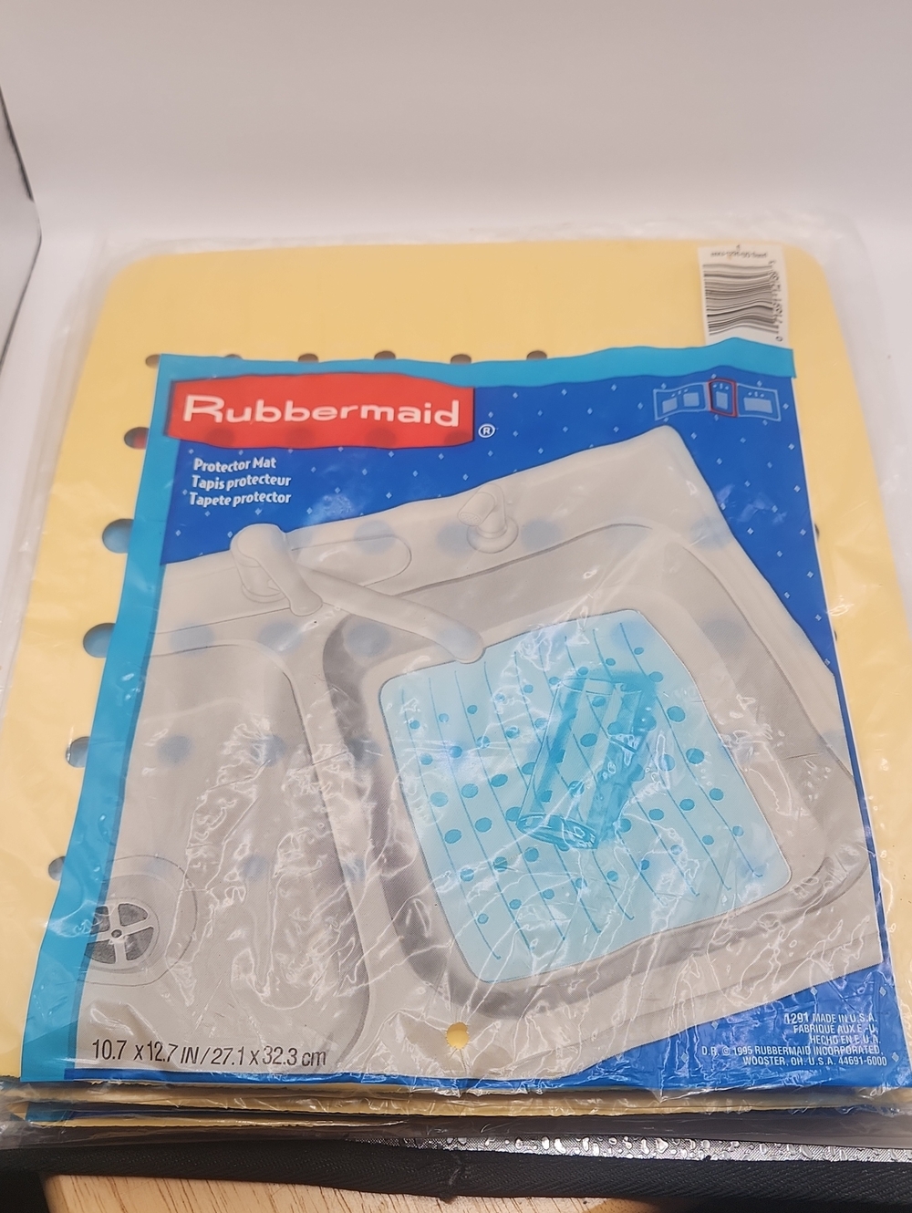 Vintage 1995 Rubbermaid Sink 1291 Protector Mat 10.7” x 12.7” Protective Liner